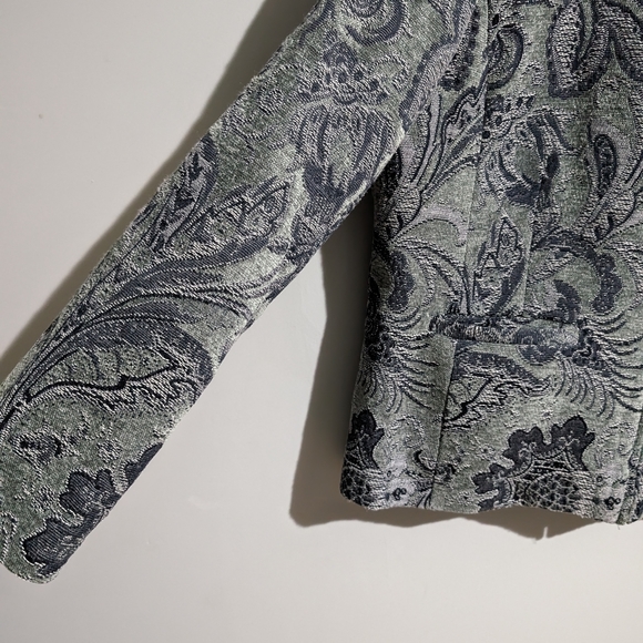 Vintage Lana Lee Tapestry zip up blazer size 14 - Picture 6 of 10